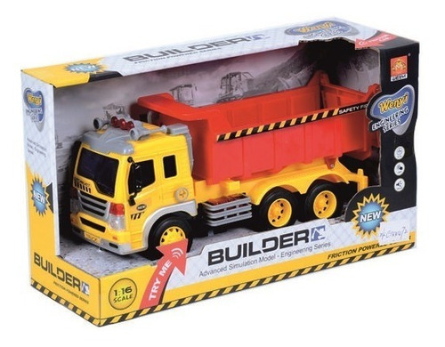 Volqueta Builder Fricción Para Niño Caja - Plu 8530