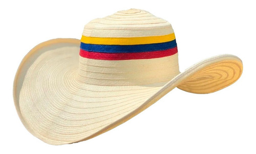 Sombrero Vueltiao Tradicional Fino Exclusivo Diseño Tricolor