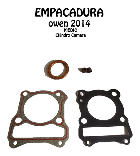 Imagen 2 de 2 de Empacadura Cilindro Camara Escape Owen 2014 Nuevo