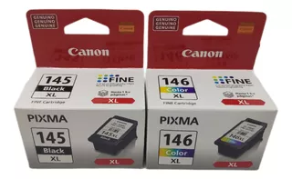 Kit 2 Cartuchos Canon Pg145xl E Cl146xl Mg2410 Mg2510 Mg2910