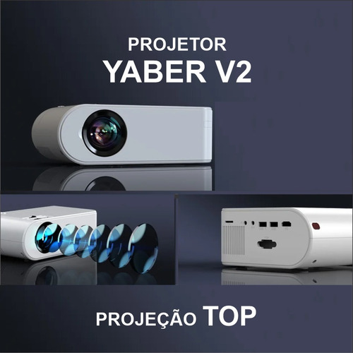 Projetor Android Salange P62 4000lum Wifi Hd Bluetooth 360