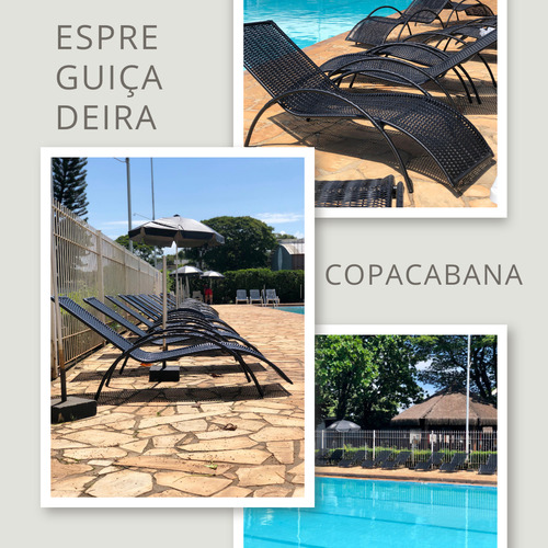 2 Espreguiçadeira Com Trançado Manual Resistente Promoção