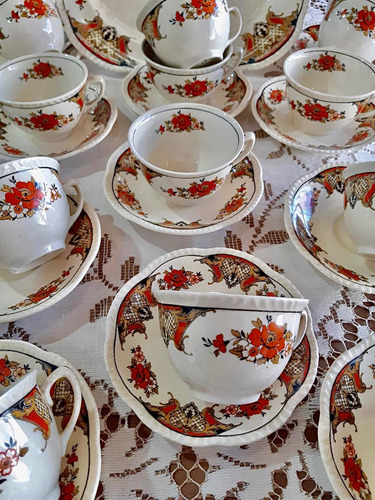 Imagen 11 de 11 de Vajilla De Loza Inglesa Woods Ivory Ware 80 Piezas