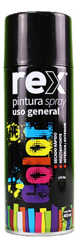 Pintura Spray General Negro Brillante 400ml 6-u