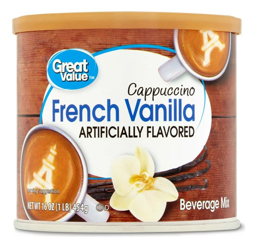 Café Capuchino Vainilla Francesa 454g Great Value