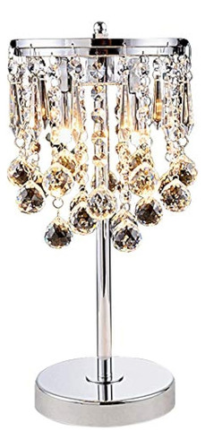 Hsyile Ku300144 Lámpara De Araña De Cristal Cromado Moderna 