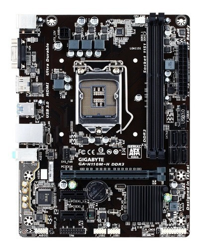 Tarjetra Madre Motherboard Gigabyte H110m-h Ddr3 Socket 1151