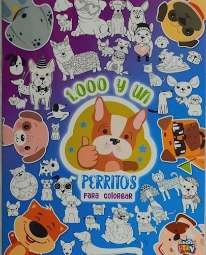1000 Y Un Perritos Para Colorear, de Varios autores. Editorial Plow, edición 1 en español