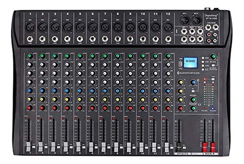 Mezclador De Audio De Estudio Depusheng Dt12 Interfaz De Con