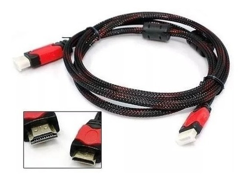 Cable Hdmi 1.5 Metros Doble Filtro Mallado Con Ethernet 4k