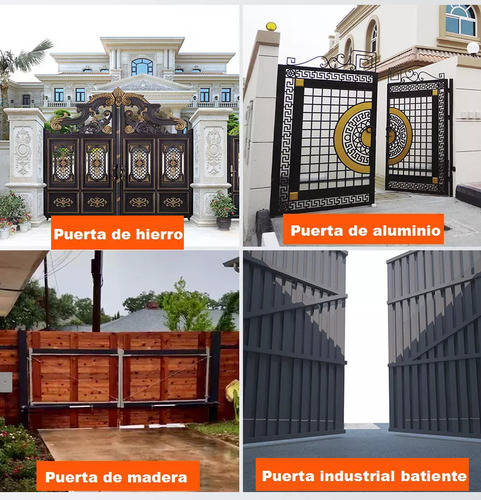Kit De Abridor De Puerta Automático Con Remotos 200kg