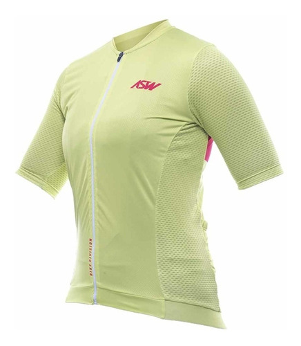 Camisa Asw Feminina Endurance Streak Menta Amarela Bike