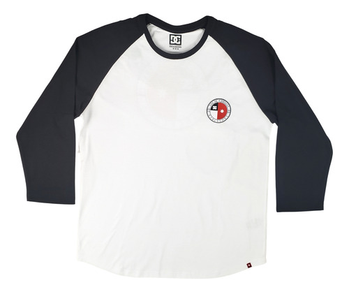 Camiseta Skate Dc Shoes Raglan Manga 3/4 Skatista Original