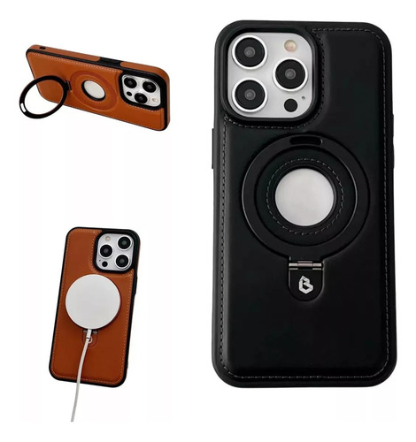 Funda De Cuero Invisible Para iPhone Funda De Cuero Magnética