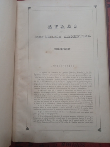 Atlas De La República Argentina 1894 Mariano Todas