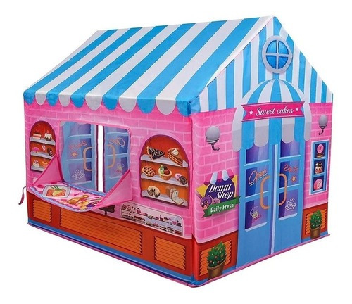 Carpa Casita Con Ventana Venta Dulces Golosinas Candy House Color Rosa