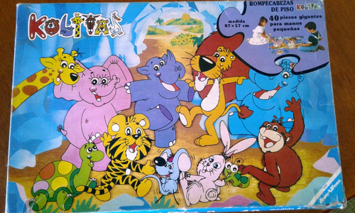 Oferta Puzzle Kolitas 40 Pzas Animales Selva /granja 87x57cm