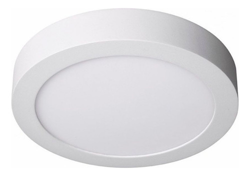 Panel Plafon Led De Sobreponer 15w Luz Fria Redondo -sc-