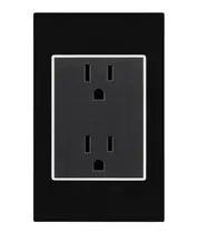 Comprar Toma Corriente Doble Elite Negro 127\u002F250v 15a Lumistar