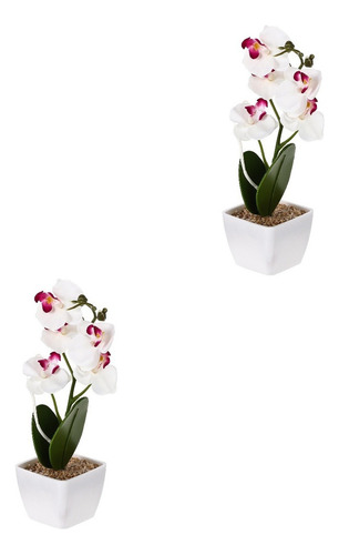 . Bonsáis De Orquídeas Artificiales Decorativas Realistas .