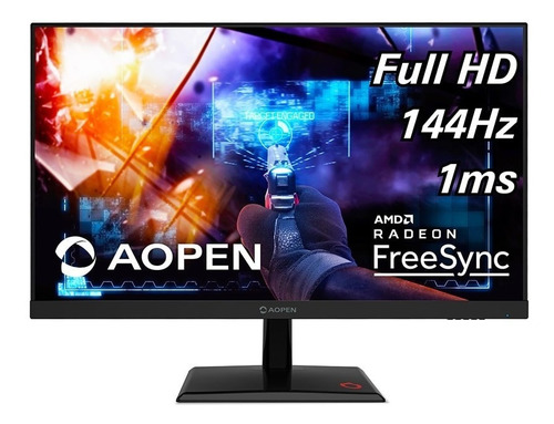 Monitor Gamer AOpen con pantalla de 25" 144Hz y resolución Full HD