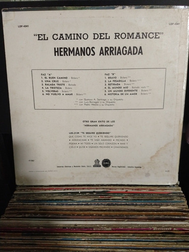 Vinilo,hermanos Arriagada,el Camino Del Romance (Usado)