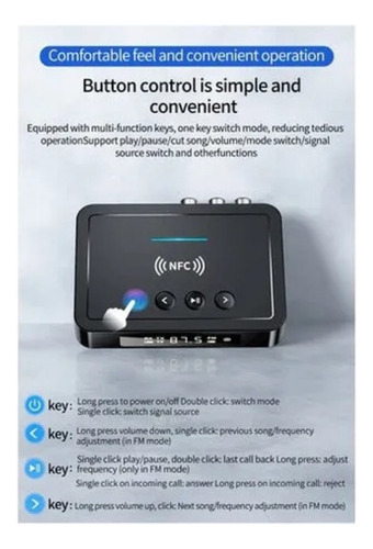 Adaptador Bluetooth Três-em-um Fm Computador Universal.