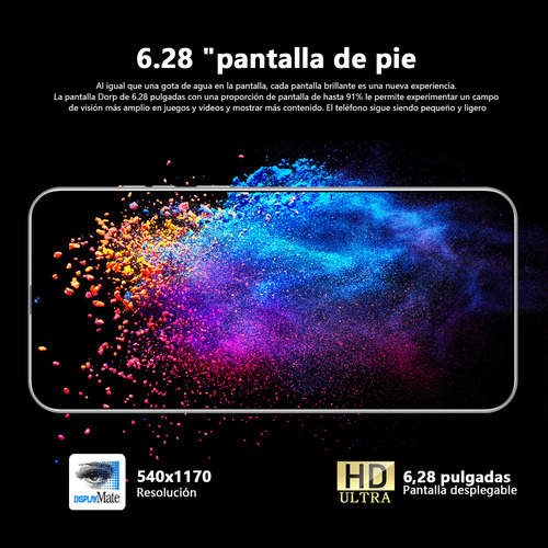 Android Celulares Camon 30 Pro 6.28 Pulgadas Barato Ram2gb Y Rom16gb