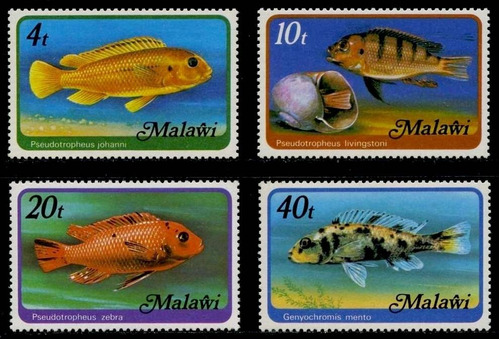 Fauna - Peces - Malaui 1977 - Serie Mint