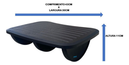 Apoio De Pé Em Poliestireno Ap25031 Preto