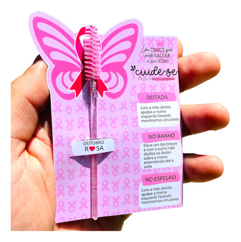 Mimo Cliente Outubro Rosa Escovinha Cilos Lash Design 30un