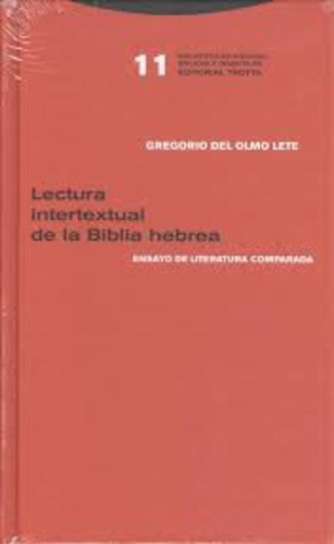 Lectura Intertextual De La Biblia Hebrea - Gregorio Del Olmo