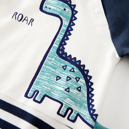 Mono De Bebé De Manga Larga Pijama De Dinosaurio