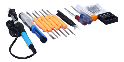 Kit De Soldador Soldador Ajustable De Temperatura De 110v