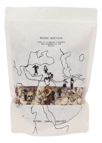Almendra Fileteada Cutícula 500g Negro Mostaza