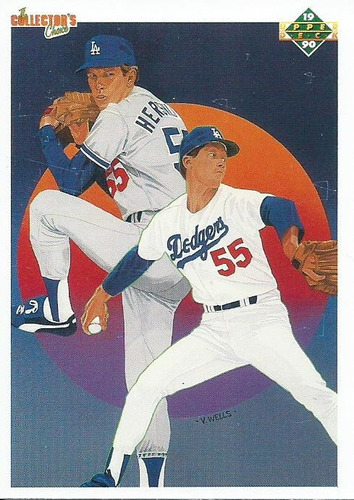 Barajita Orel Hershiser Upper Deck 1990 #10 Dodgers