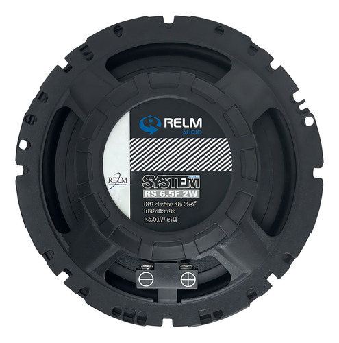 Kit 2 Vias Alto Falante Symphony Relm Rs 6.5 F2w 200w Rms