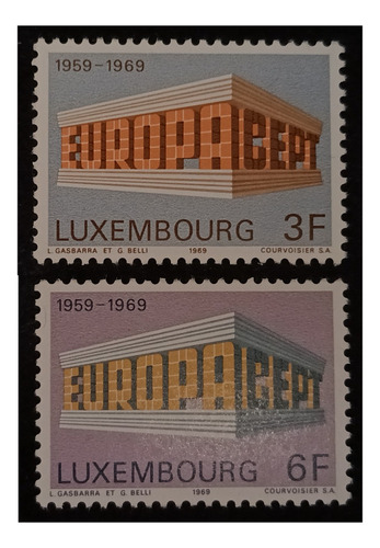Luxemburgo Tema Europa 1969 Nv. Mint. Yv. 738/39