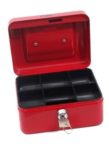 Caja De Dinero Sencilla 15cm Color Azul O Rojo Para Monedas