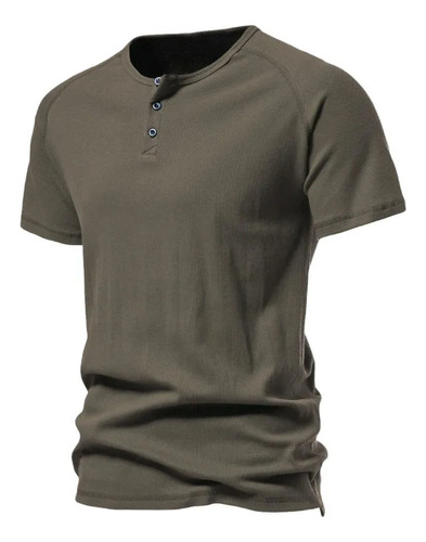 Camiseta Henry De Manga Corta Para Hombre, Casual, Vintage, De Algodón, Deportiva Y Fitness Para Hombre, Camisetas Extragrandes Con Gráficos