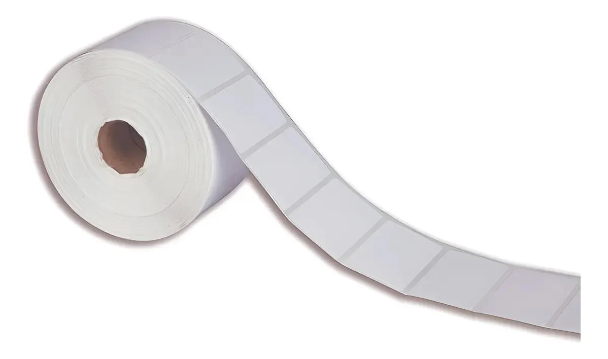 Etiqueta 4x2,5 Cm 1 Col Térmica Sem Ribbon Full Cor Branco