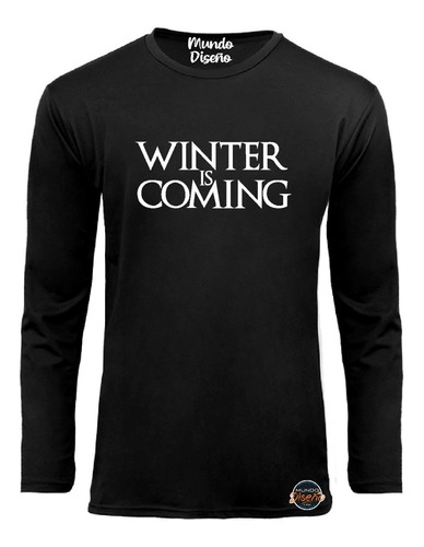 Polera Manga Larga P/hombre Game Of Thrones Winter Is Coming