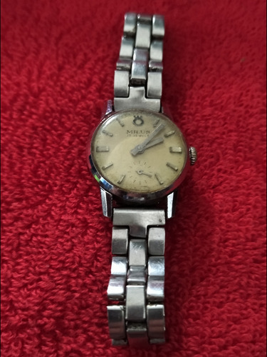 Antiguo Reloj Suizo Milus A Cuerda , Original , Sellado (Usado)