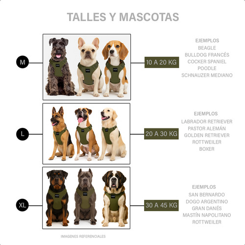 Chaleco Reforzado Perros Arnés Táctico Pretal Regulable