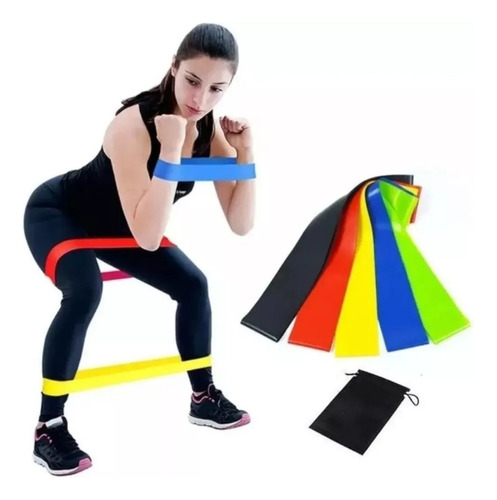 Kit De 5 Bandas Ligas De Resistencia Fitness Para Yoga