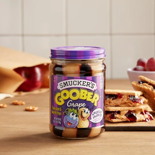 Smucker's Goober Peanut Butter Grape Mermelada 510g