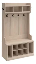 Comprar Perchero Organizador Bush Furniture De Arce Lavado Blanco