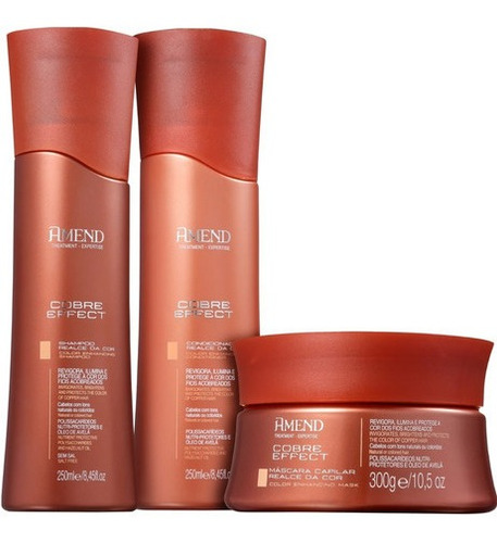 Kit Amend Matizador P/ Cabelos Ruivos Cobre Efect Envio Hoje