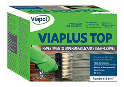 Viaplus Top Semi Flexível Caixa C/18kg - Viapol