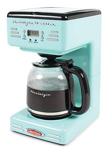Cafetera Programable Retro 12 Tazas - Azul Aqua